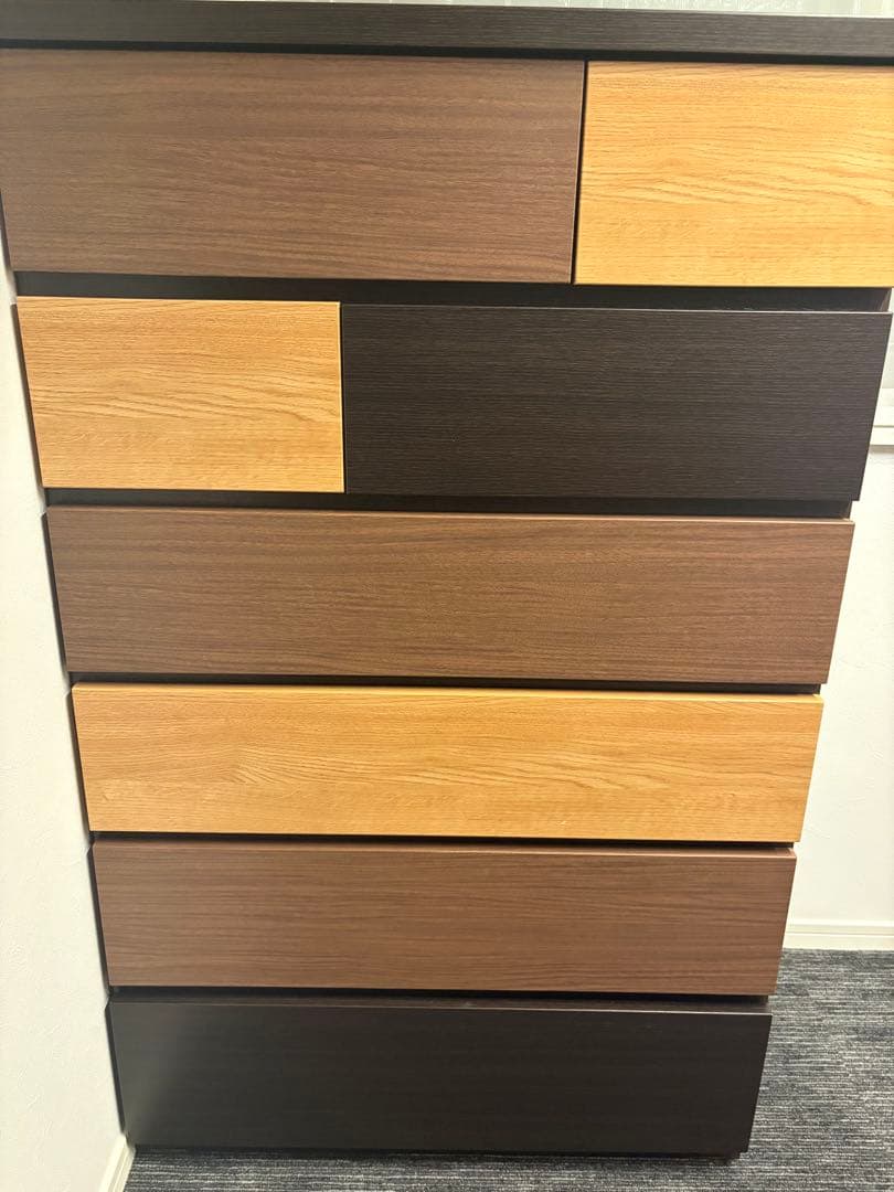 ［ずらたんさん専用］ニトリ　ハイチェスト　カレナ 80HC DBR