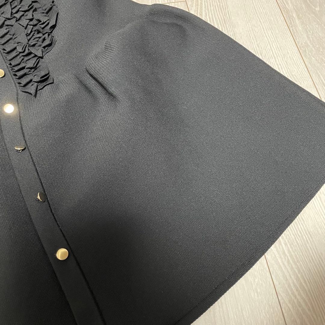 UNITED ARROWS 　Pミニフリルニットベスト　¥28600