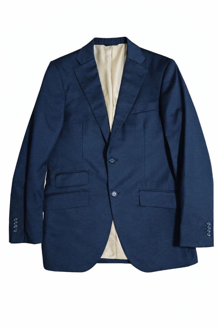 し*い様 麻布テーラー 3ピース フルオーダースーツ ネイビー 本切羽/AMF