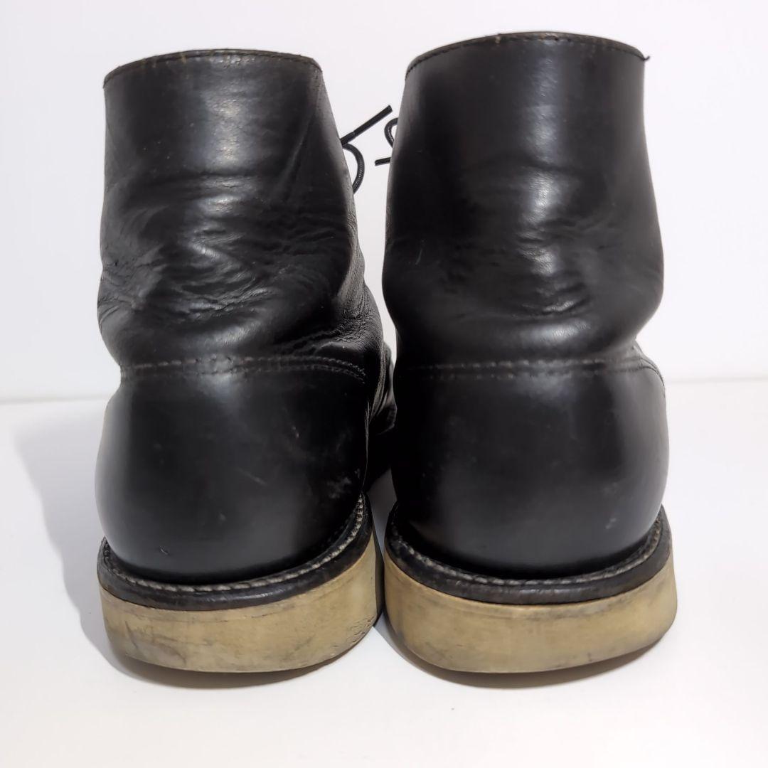 Red Wings/レッドウィング ブラックレザー ブーツ 犬タグ27cm