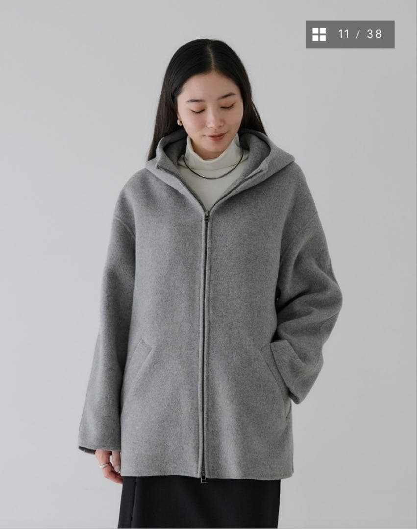 crewre リバーフーデッドミドルコート サイズ1