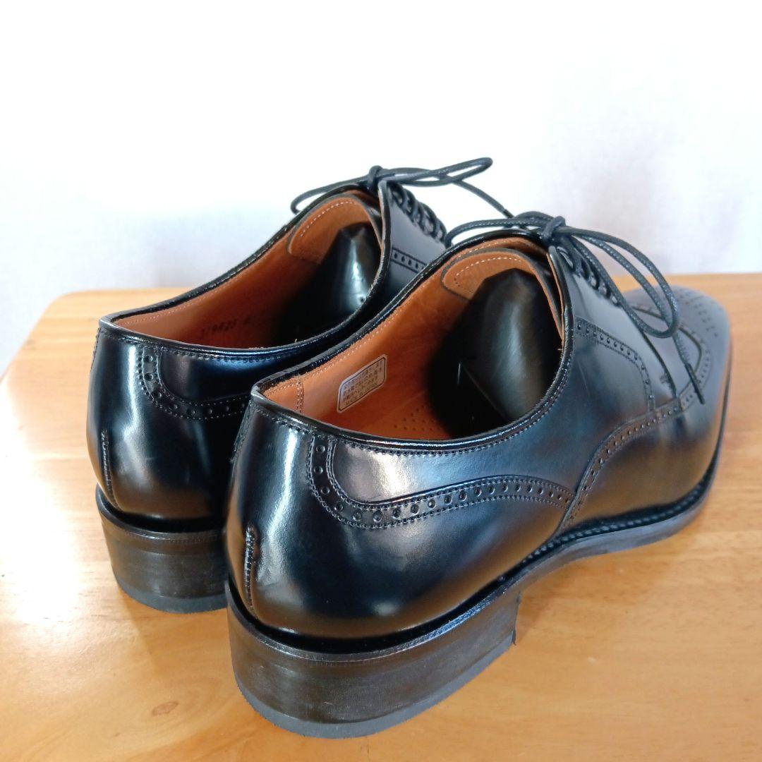 極美品◆REGAL リーガル 319R メダリオン ブラック レザー 25cm