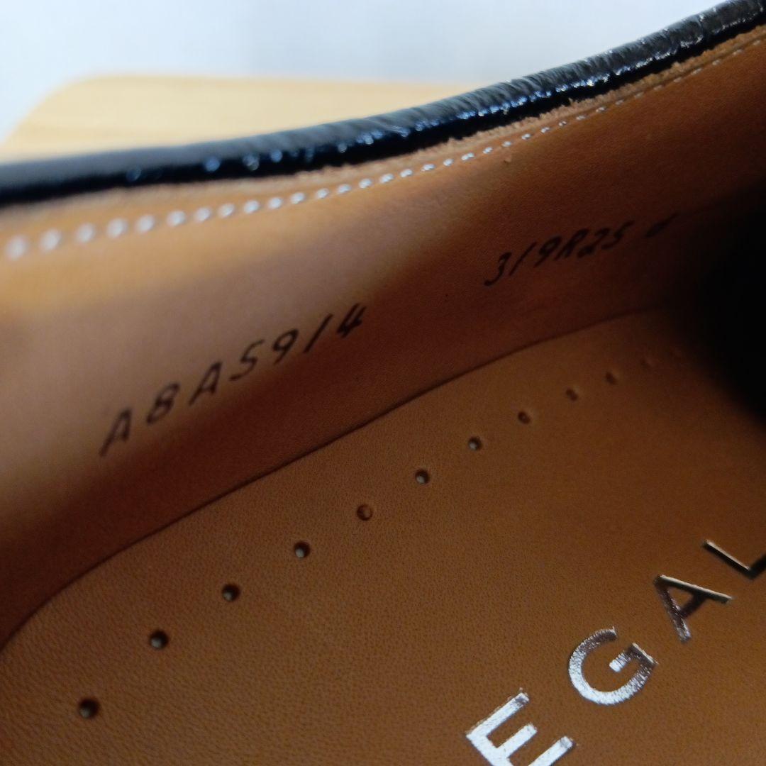 極美品◆REGAL リーガル 319R メダリオン ブラック レザー 25cm