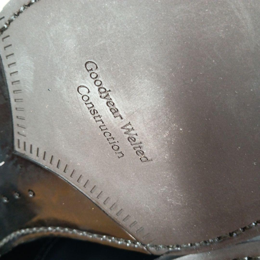 極美品◆REGAL リーガル 319R メダリオン ブラック レザー 25cm