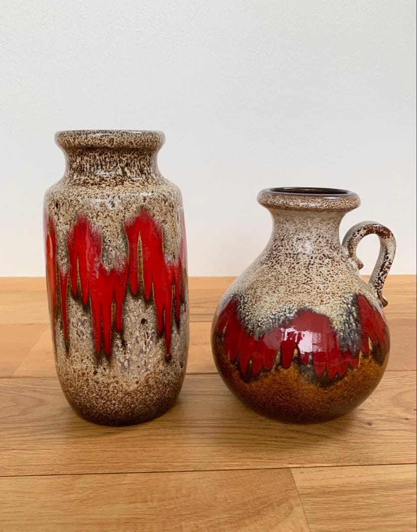 ドイツ　Fat lava Scheurich Lora 213-20花瓶