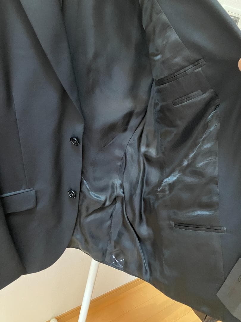 【未使用】結婚式に ブラックスーツ2Bセットアップ欧州購入