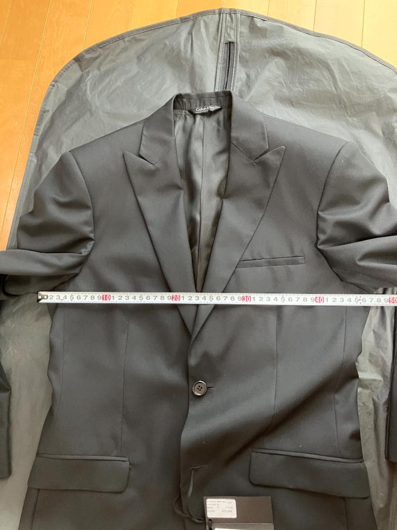 【未使用】結婚式に ブラックスーツ2Bセットアップ欧州購入