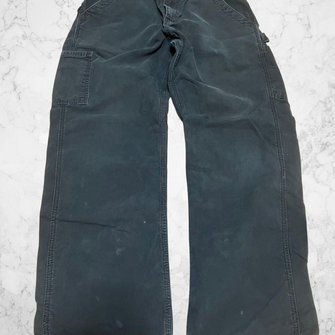 マ*ク様 carhartt ダック　ペインターパンツ　ブラック　ワークパンツ　3