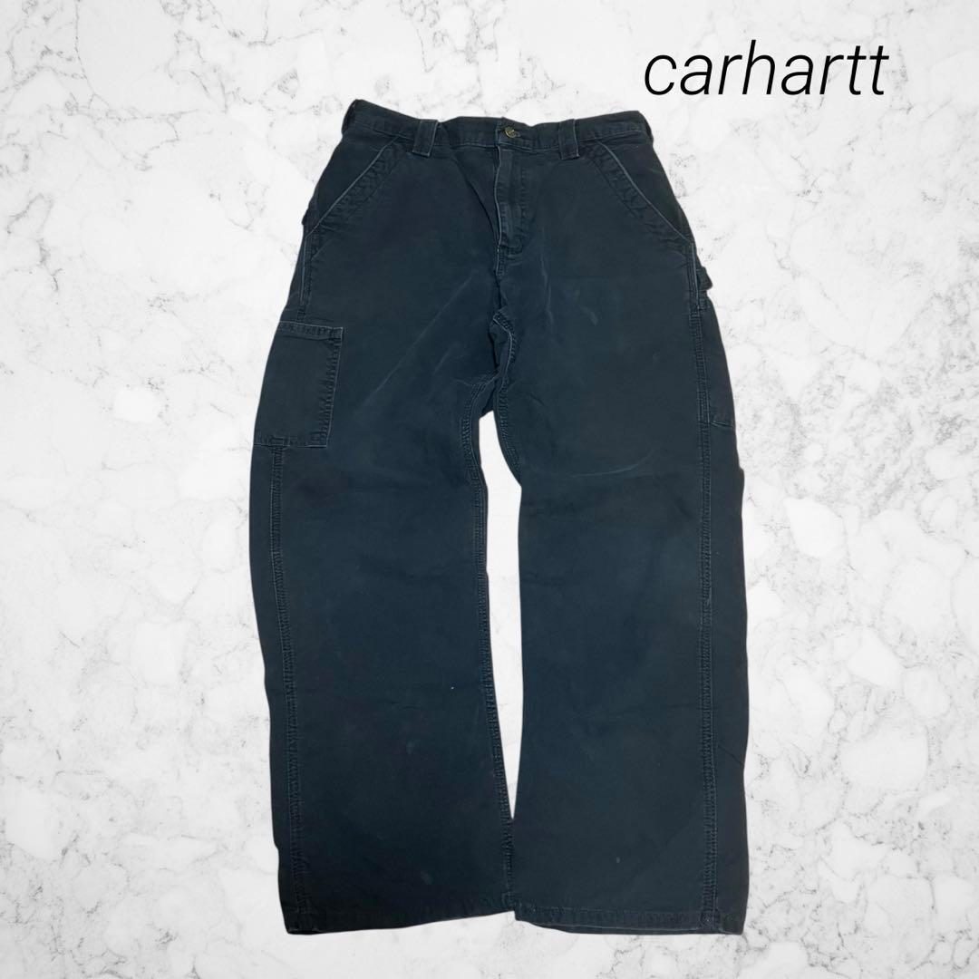 マ*ク様 carhartt ダック　ペインターパンツ　ブラック　ワークパンツ　3