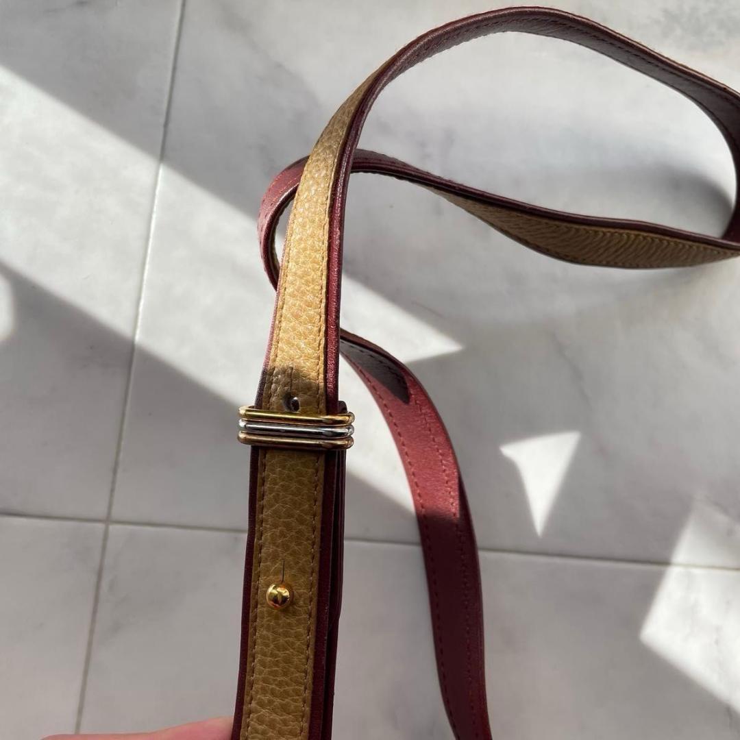 Cartier カルティエ　ショルダーバッグ レザー 斜め掛け　ヴィンテージ
