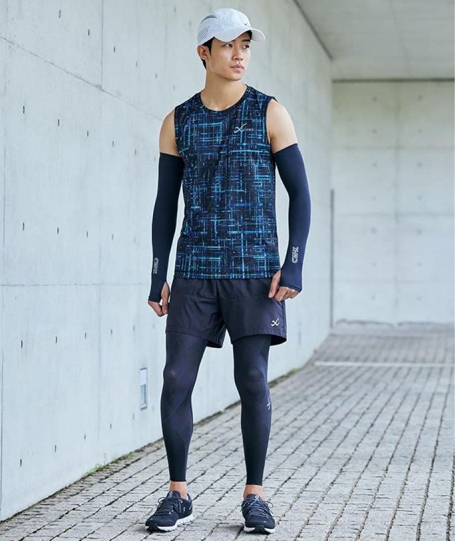 ✨人気✨ シーダブリューエックス スポーツタイツ メンズ S ロング丈 下半身