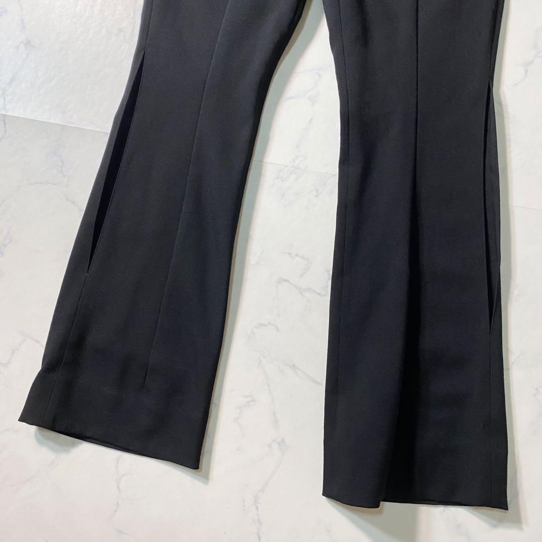 【美品】コムデギャルソンオムプリュス　スラックス　サイドスリット　サキソニー生地