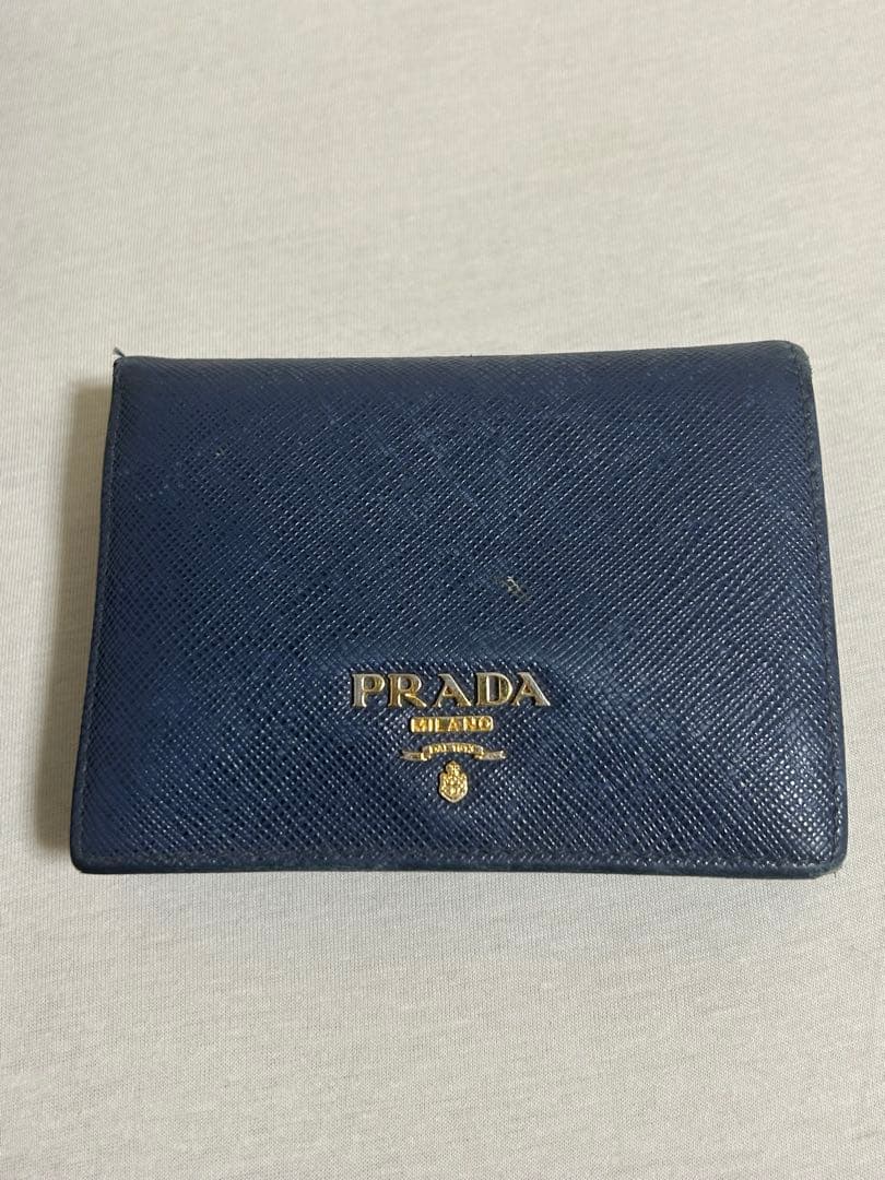 PRADA 二つ折り財布 サファイアーノ