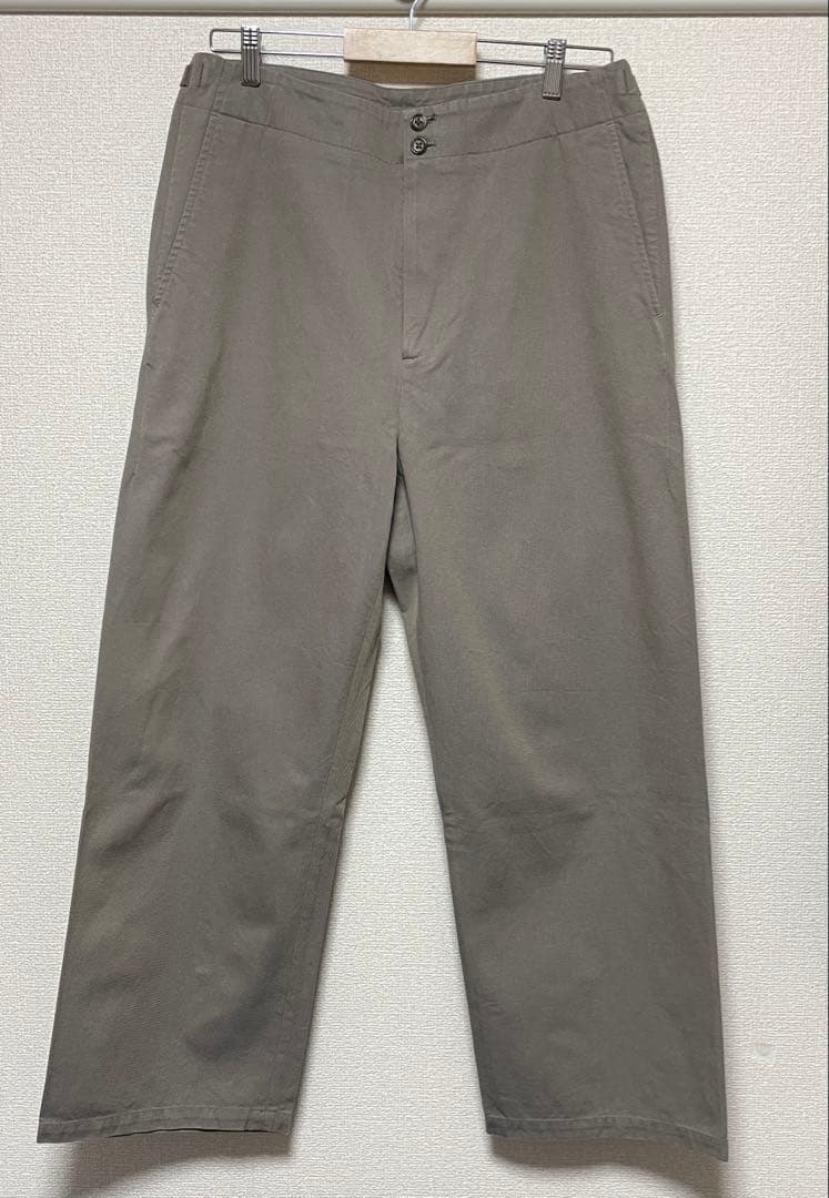 ULTERIOR シャンブレーギャバジンミルトラウザー トープ サイズ5