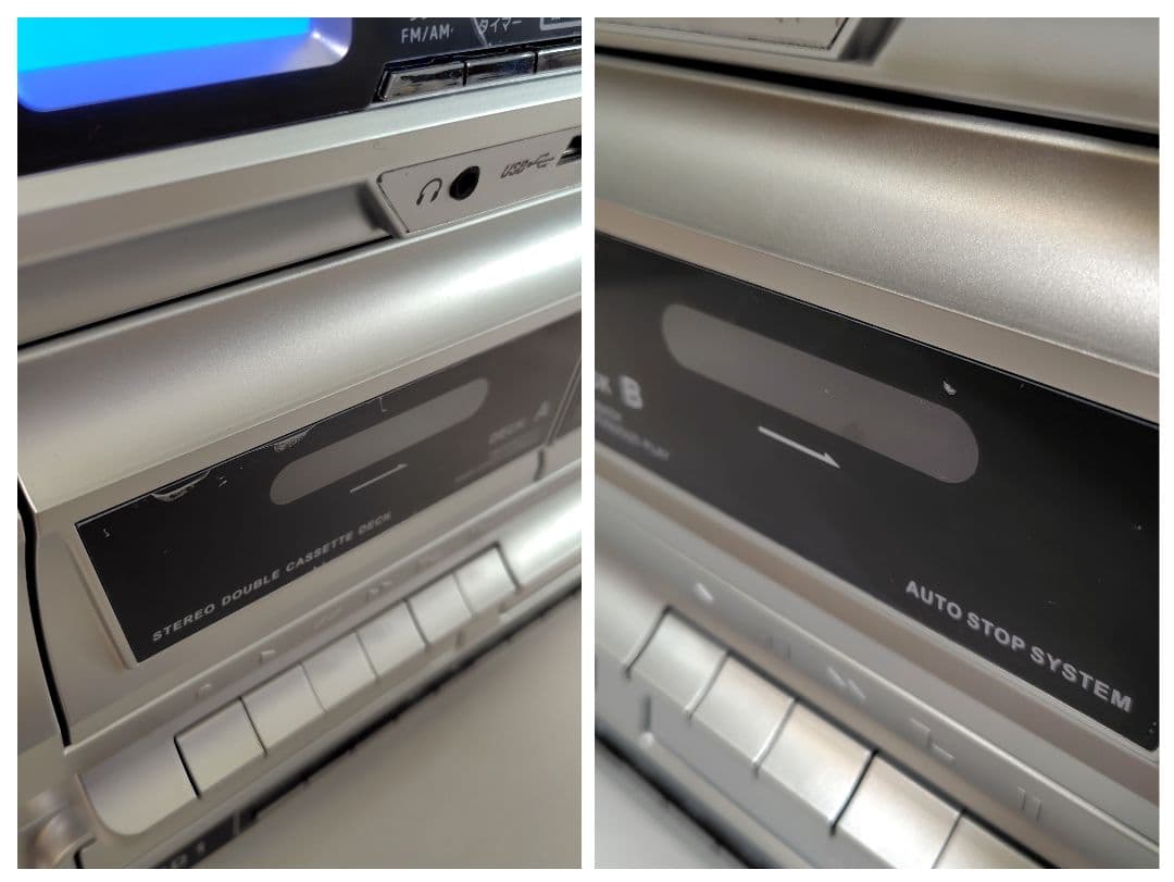 VERSOS マルチレコードプレーヤー ダブルカセット VS-M003 ベルソス