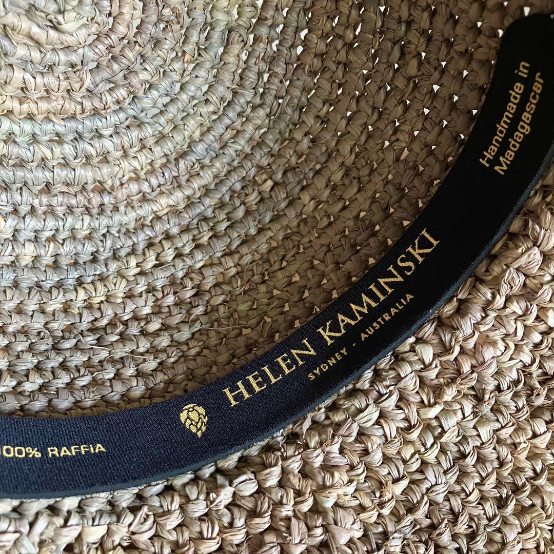 【新品タグ付き】 ヘレンカミンスキー ラフィア100% ハット 麦わら帽子