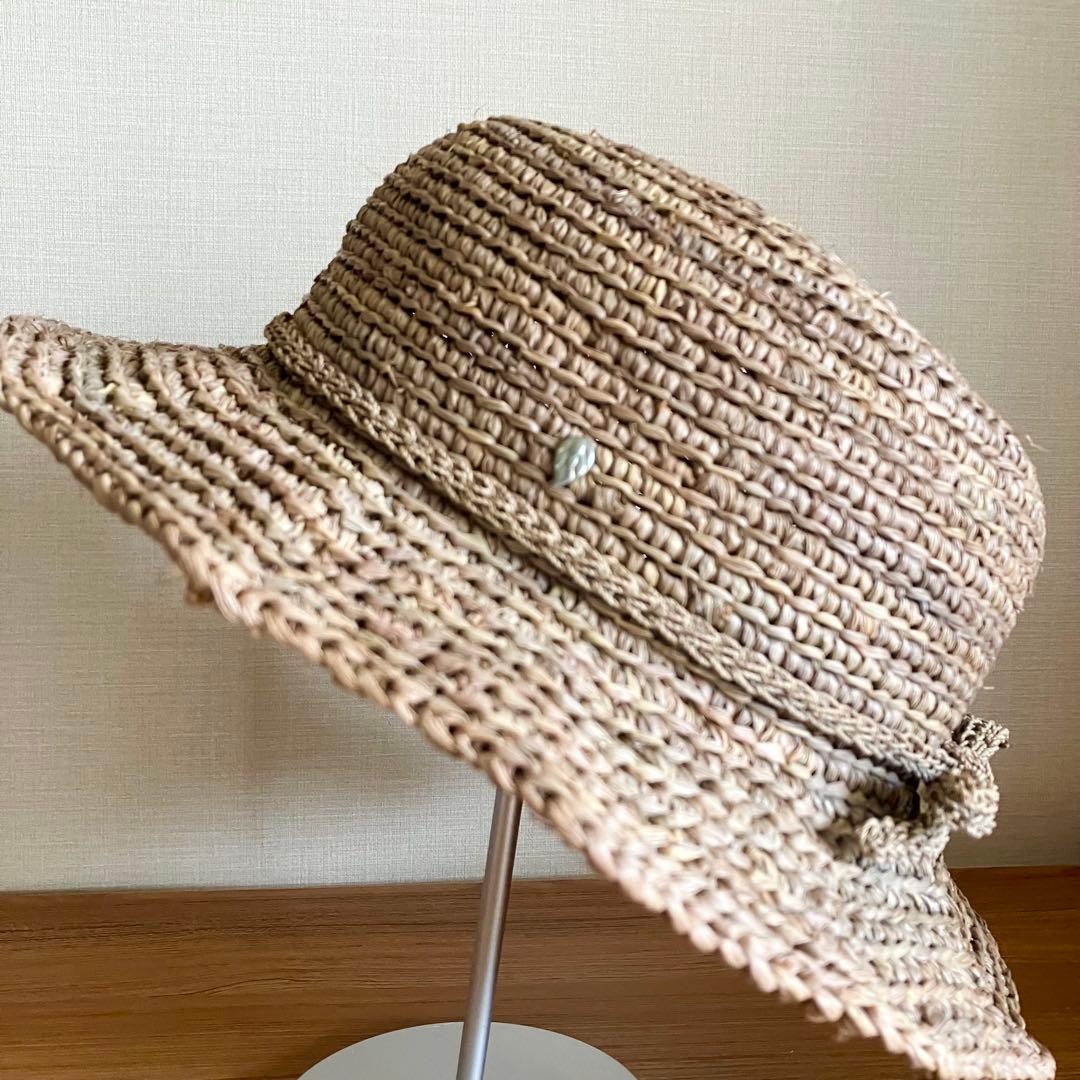 【新品タグ付き】 ヘレンカミンスキー ラフィア100% ハット 麦わら帽子