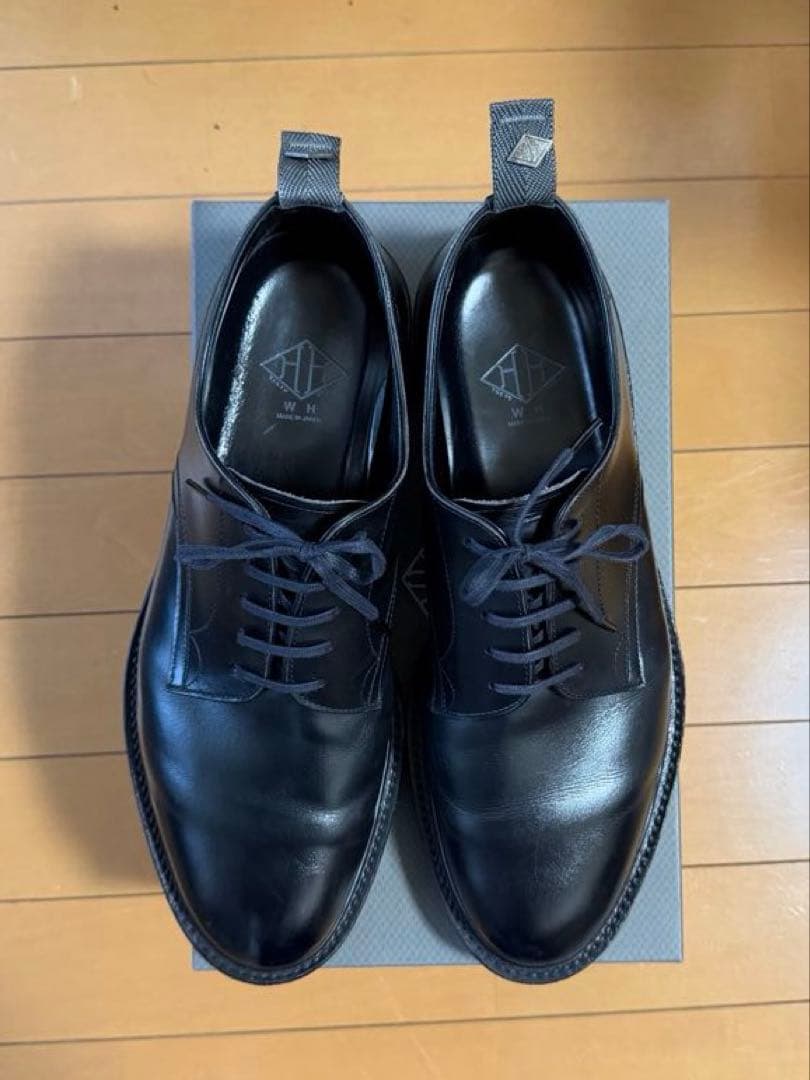 WH プレーントゥ　黒　干場スペシャル　サイズ8