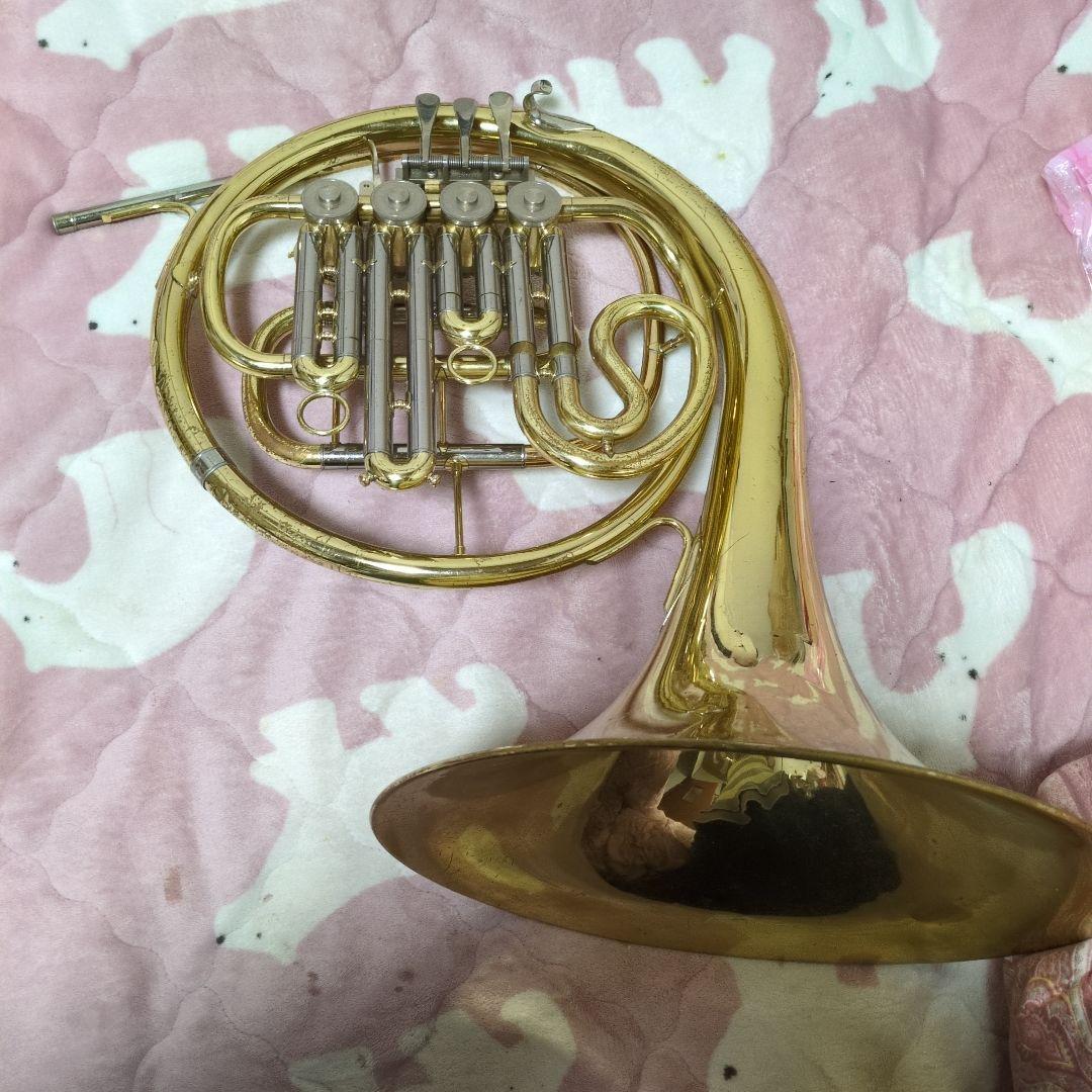 最*☆様 YAMAHA　YHR321フレンチホルン本体 4バルブ ゴールド本体の