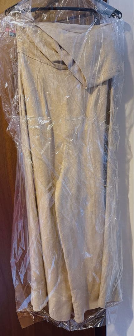 teechi 撥水加工リネン素材　ワンショルダー オールインワン