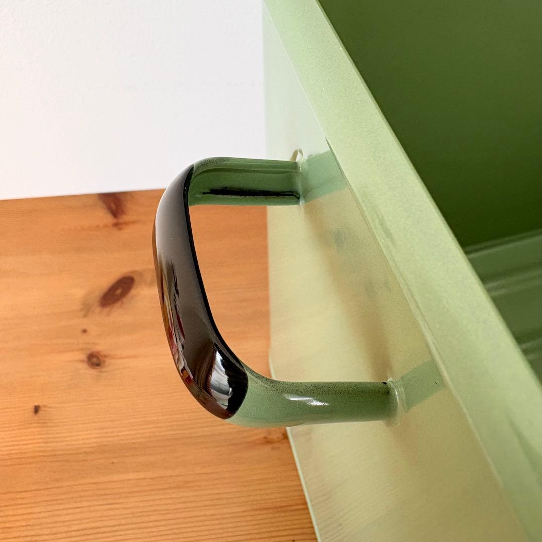 ブレッド缶 ホーロー レトロ アメリカンカントリー キッチン 収納 グリーン