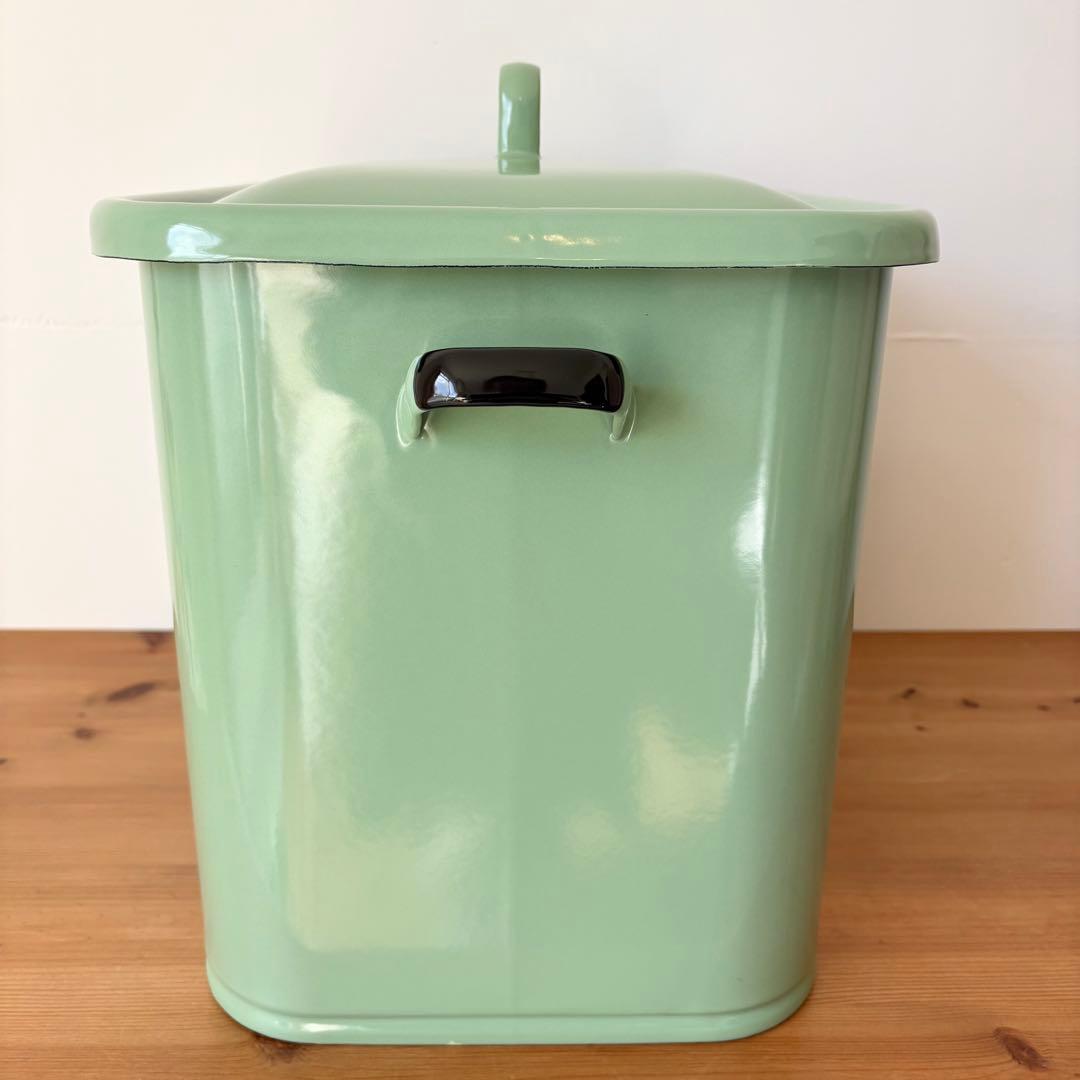 ブレッド缶 ホーロー レトロ アメリカンカントリー キッチン 収納 グリーン
