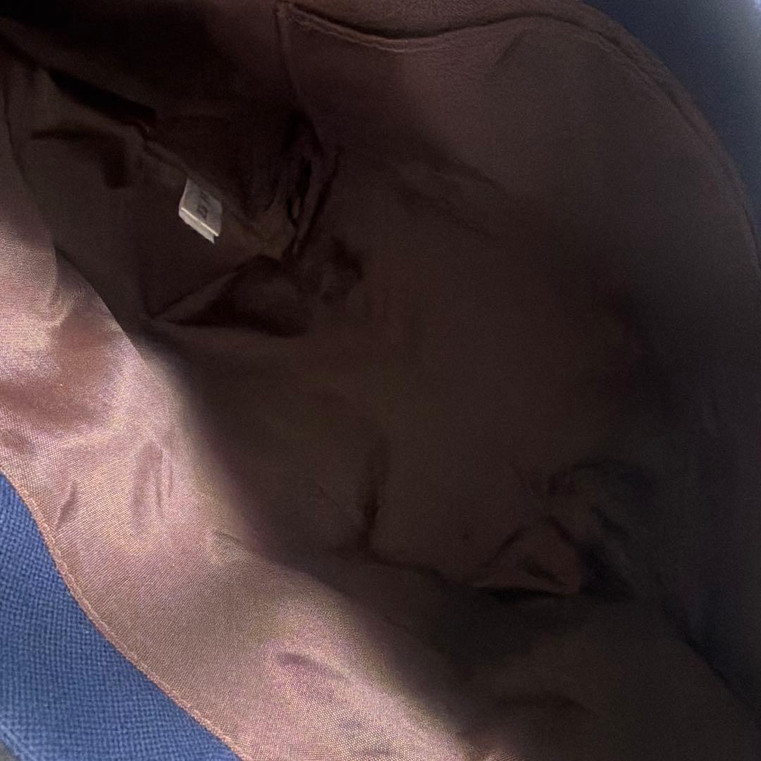 FEILER オールドテディ ワッペントートバッグ ネイビー小