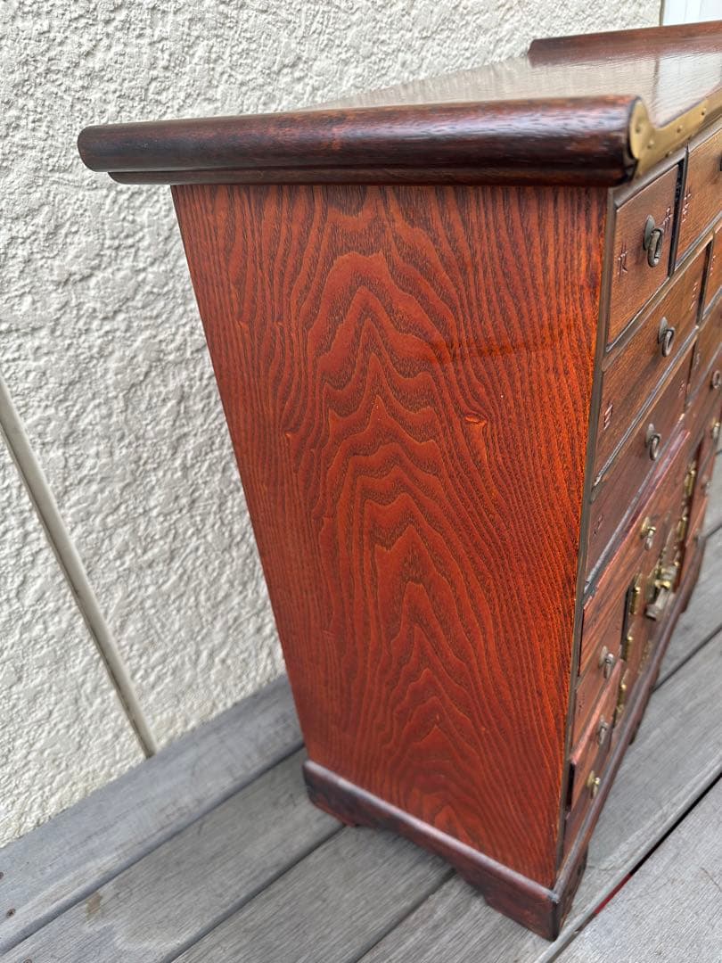 李朝 薬箪笥 ヤクジャン アンティーク 引き出し 戸棚 レトロ 木製　※r2