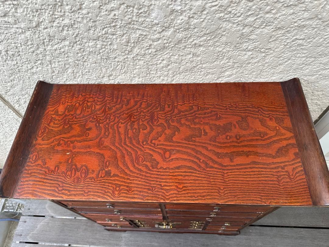 李朝 薬箪笥 ヤクジャン アンティーク 引き出し 戸棚 レトロ 木製　※r2