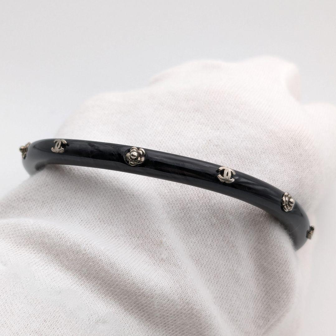 シャネル CHANEL ココマーク カメリア バングル ブレスレット