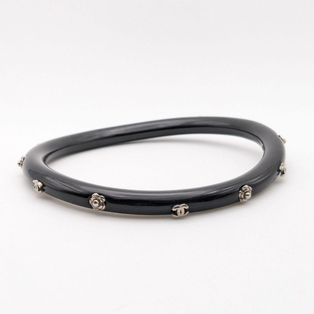 シャネル CHANEL ココマーク カメリア バングル ブレスレット