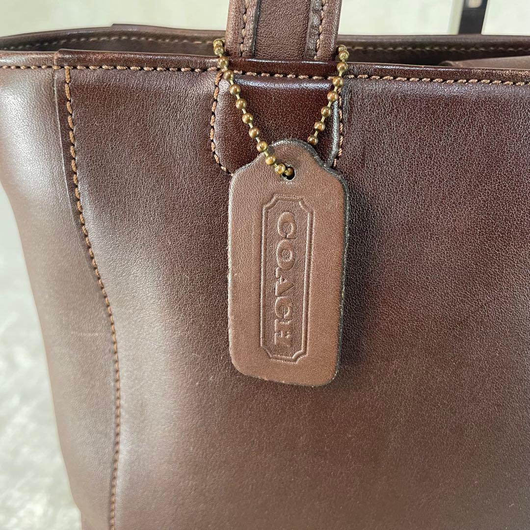 【美品】 OLD COACH オールドコーチ トートバッグ ブラウン 9305