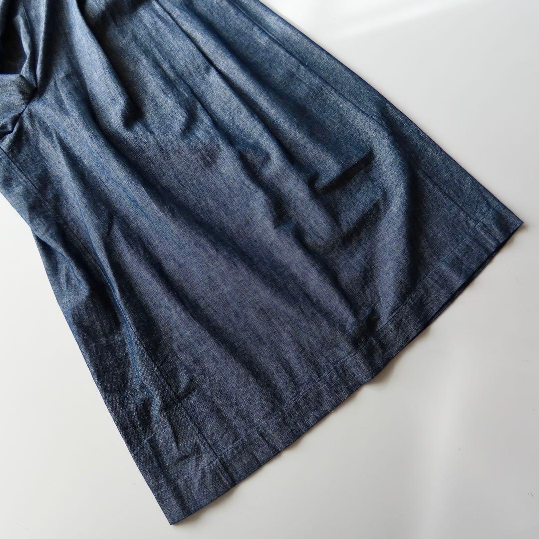 タグ付き 45R ギマダンガリーデニムキュロットスカート 2 45rpm