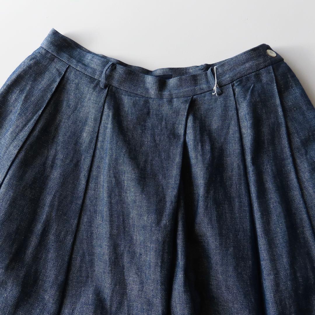 タグ付き 45R ギマダンガリーデニムキュロットスカート 2 45rpm