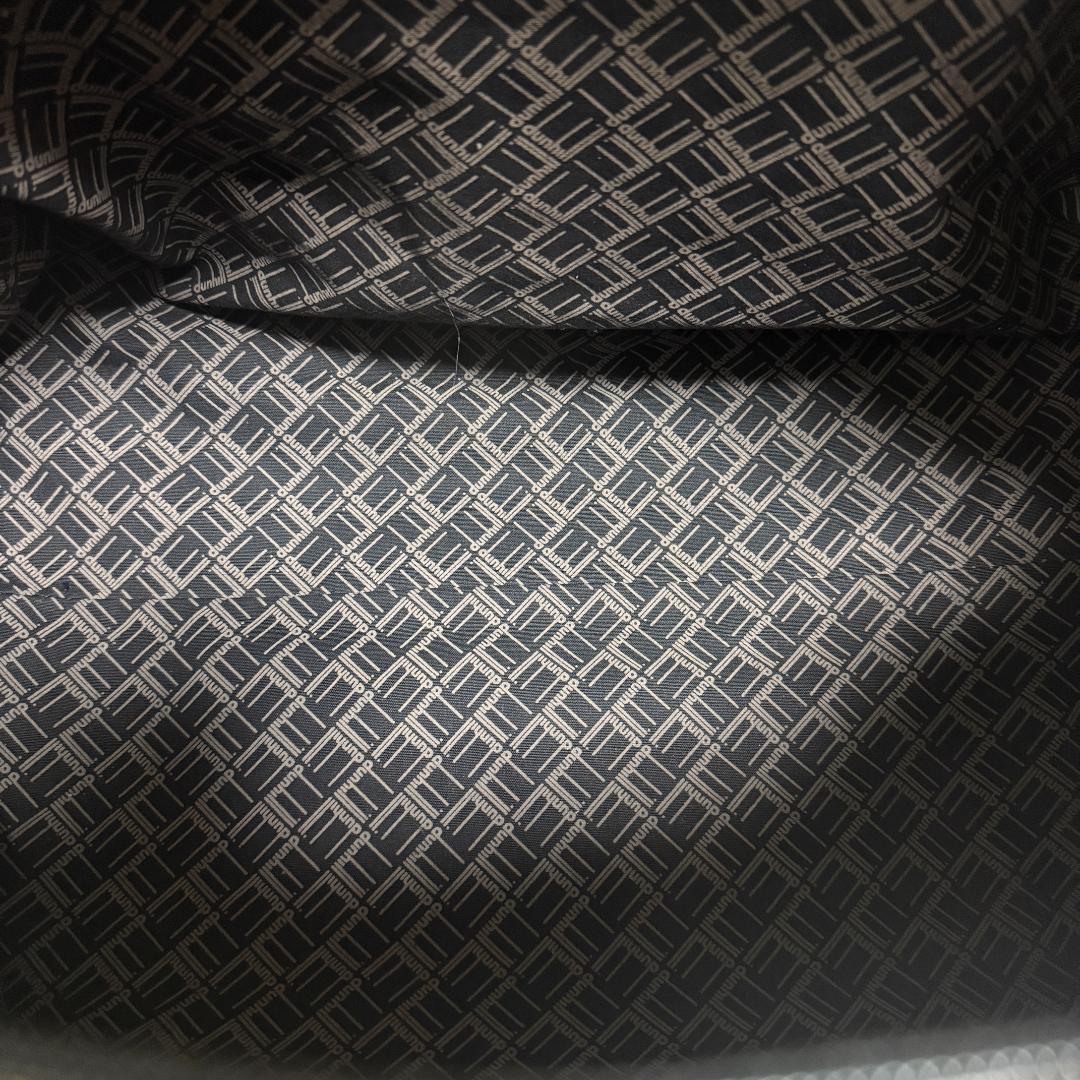 うし様⭐️dunhill ダンヒル ボストンバッグ レザー ロゴ刻印 ブラック