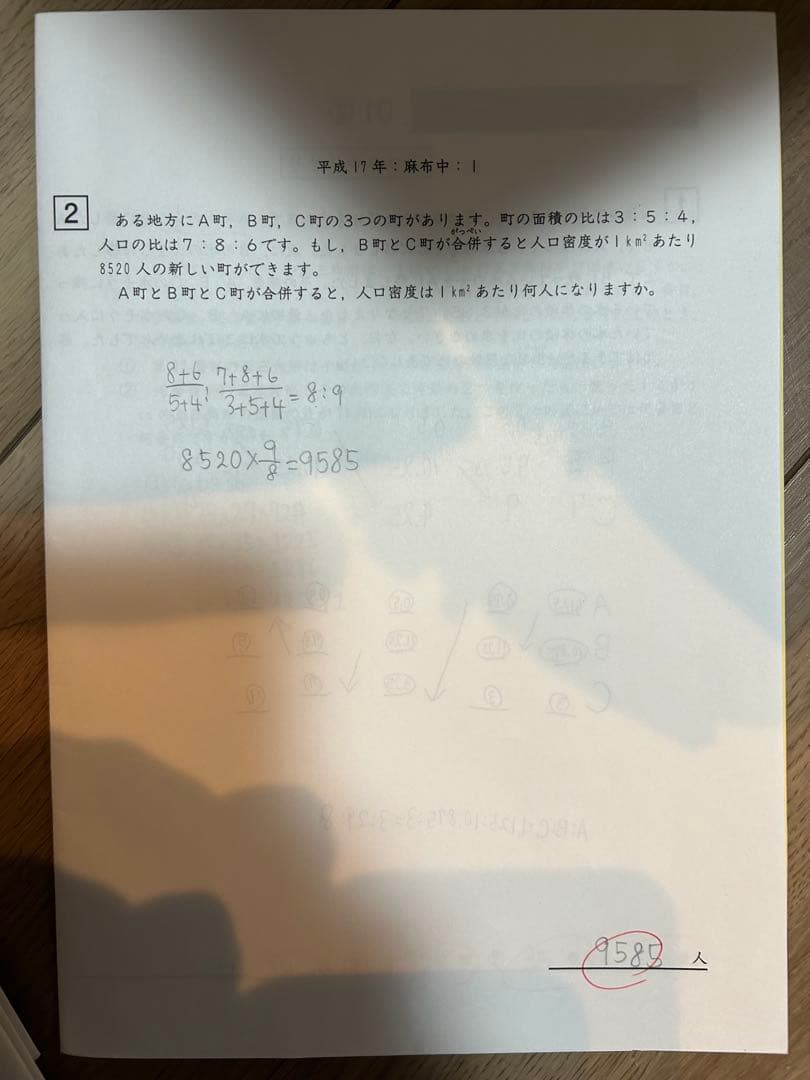 SAPIX　小6　算数 サンデーサピックス SS特訓 麻布コース　原本