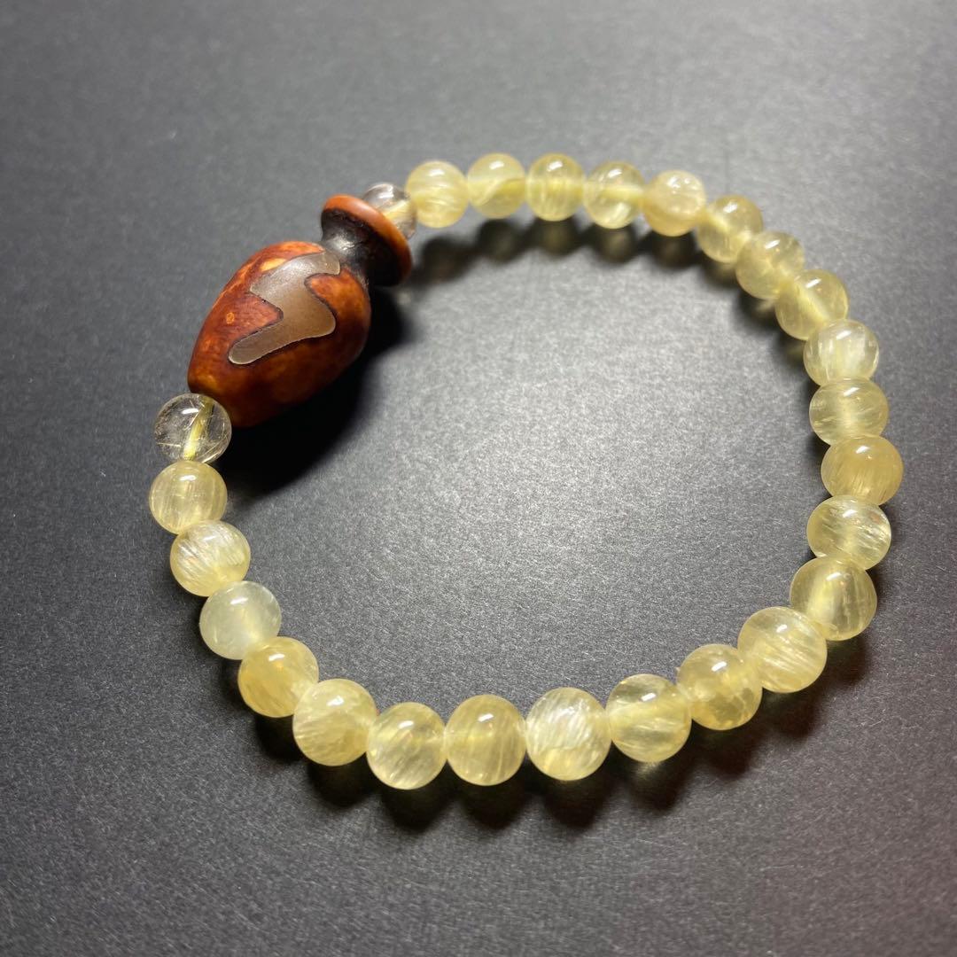 ◆ 聖母石◆閃電五眼 宝瓶天珠ブレス◆