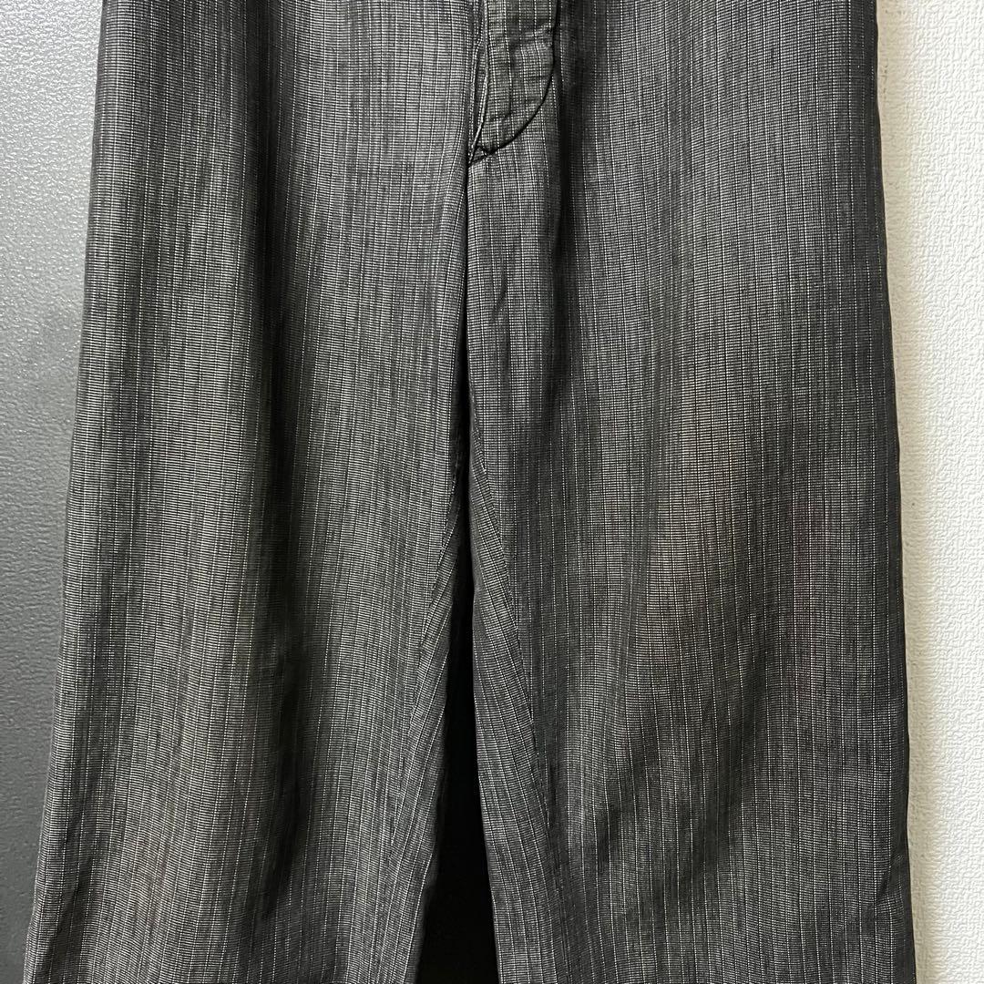 30s french vintage リネン シャンブレー トラウザーズ