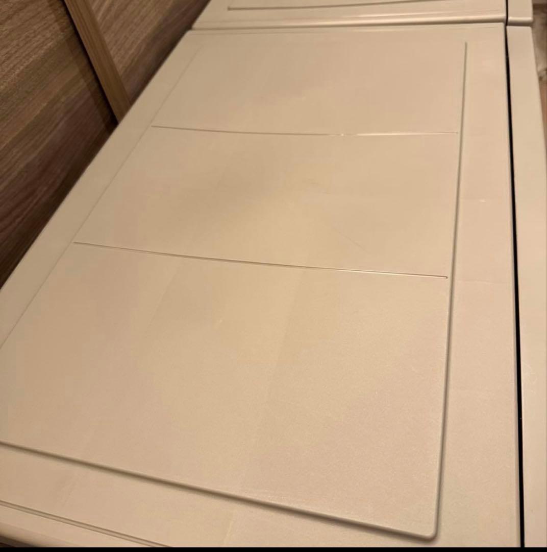 プラスチック衣類収納ケースグレー4段引き出しチェストワイドサイズワイドチェスト