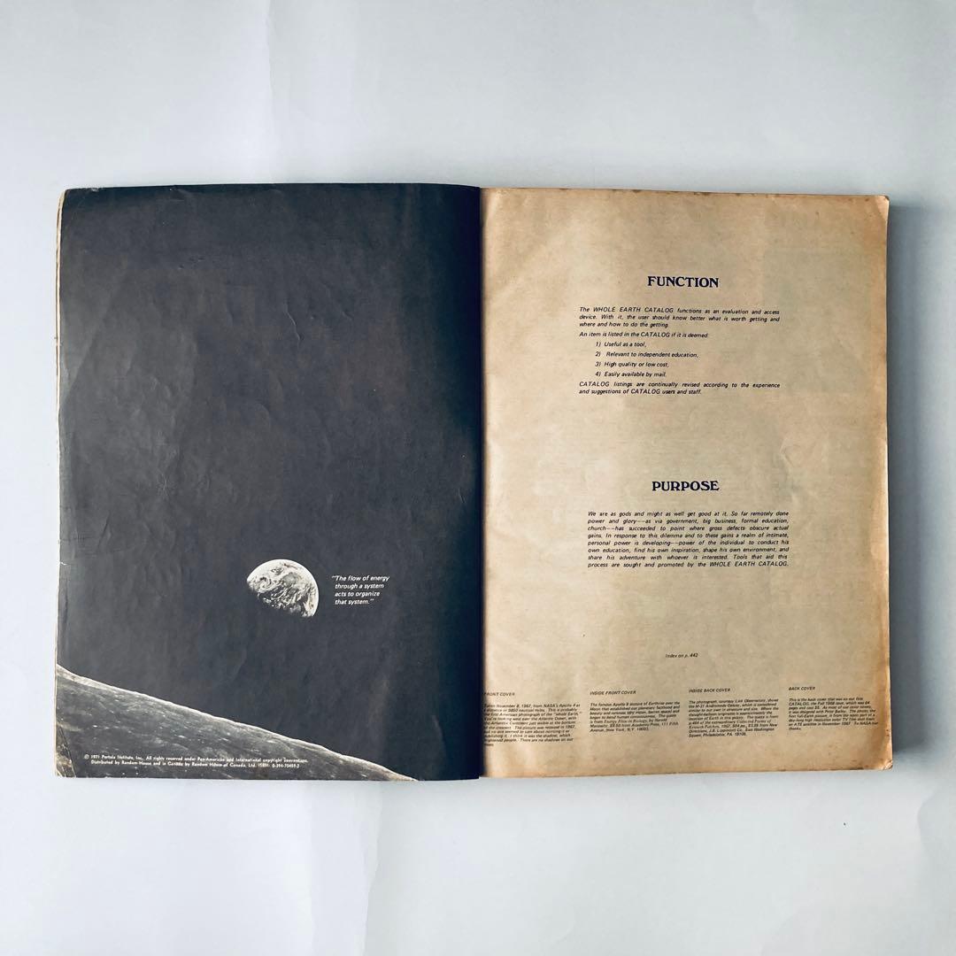 ホールアースカタログ The Whole Earth Catalog 1971