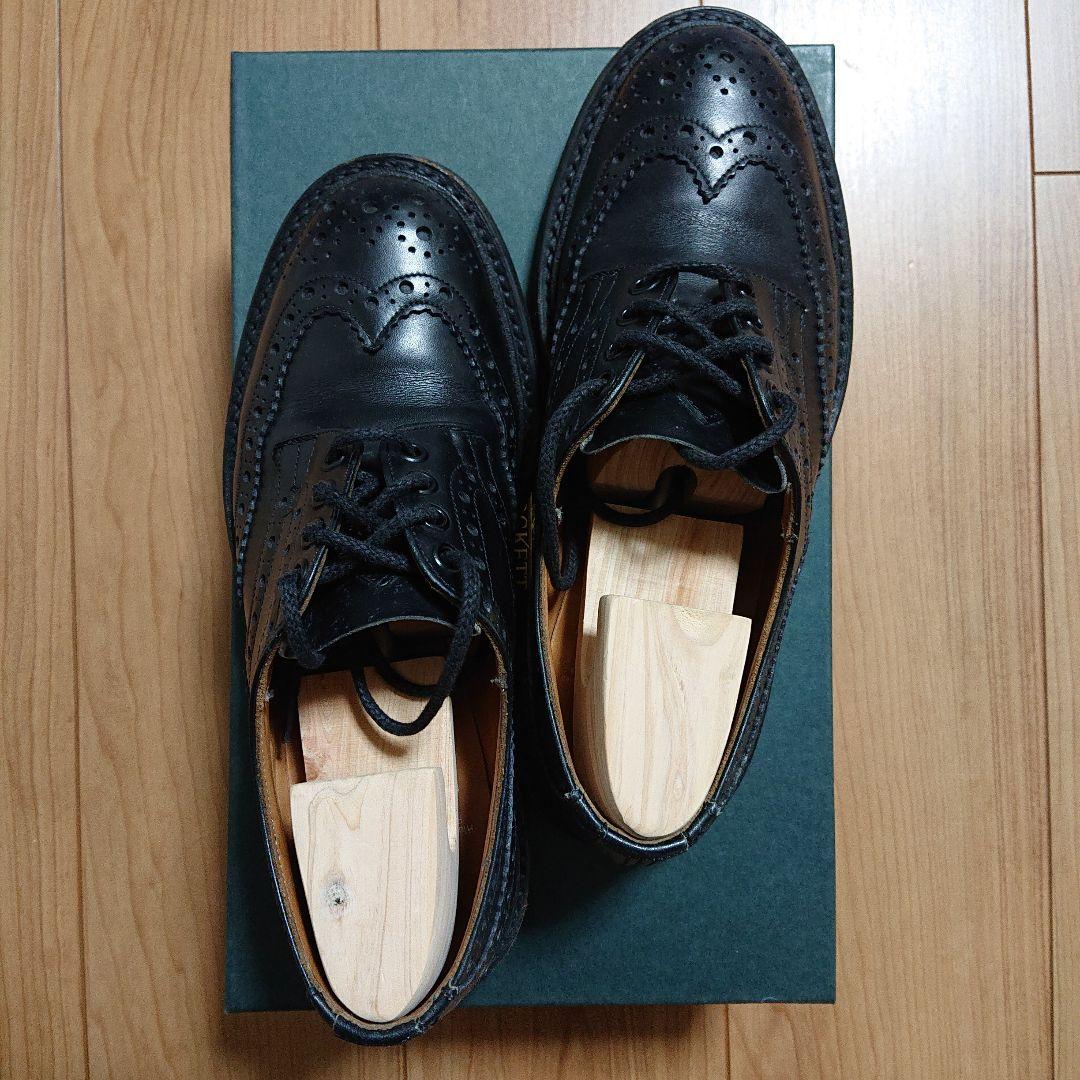 今日まで Tricker's トリッカーズ ウィングチップ シューズ ブラック