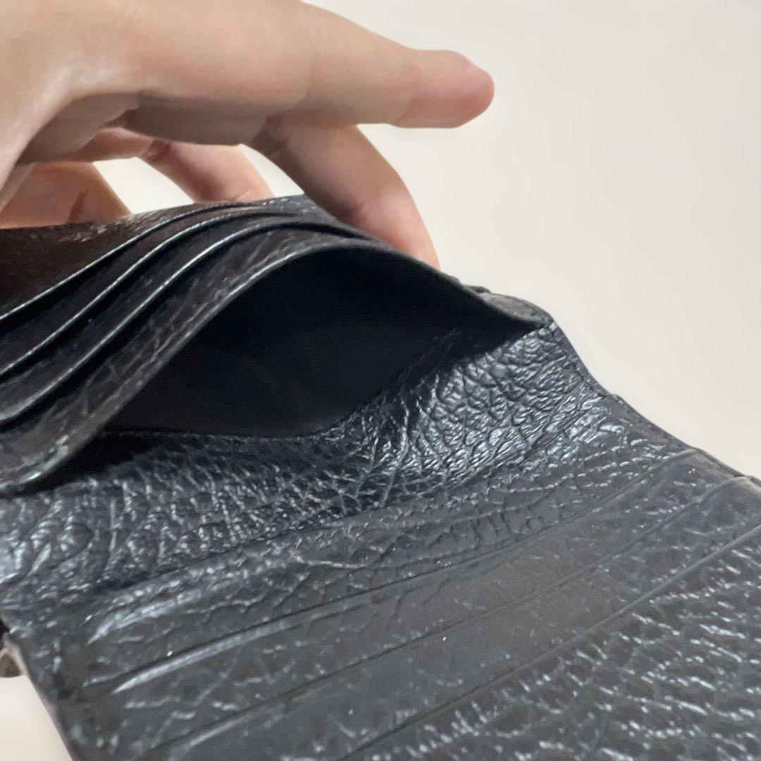 【Maison Margiela】ブラック二つ折り財布 SA1UI0023