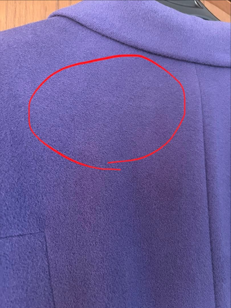 GIVENCHY ロングコート　紫　アンゴラ60%ウール40%　大きいサイズ44