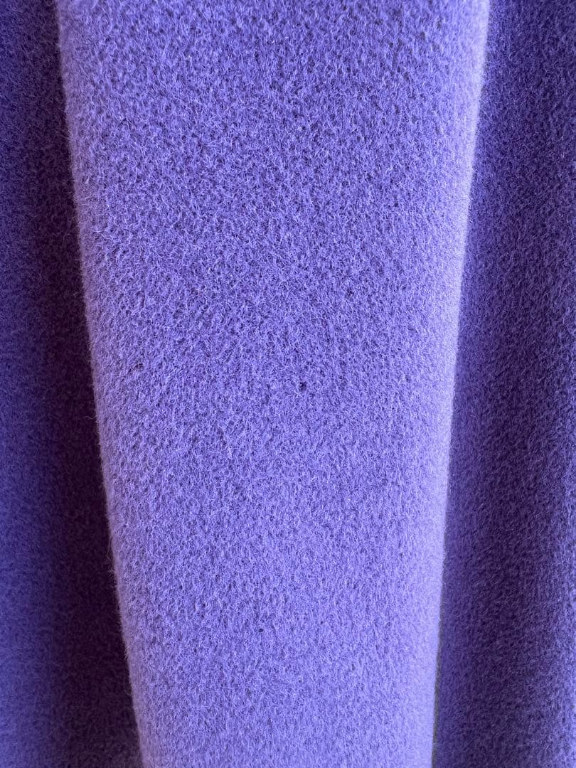 GIVENCHY ロングコート　紫　アンゴラ60%ウール40%　大きいサイズ44