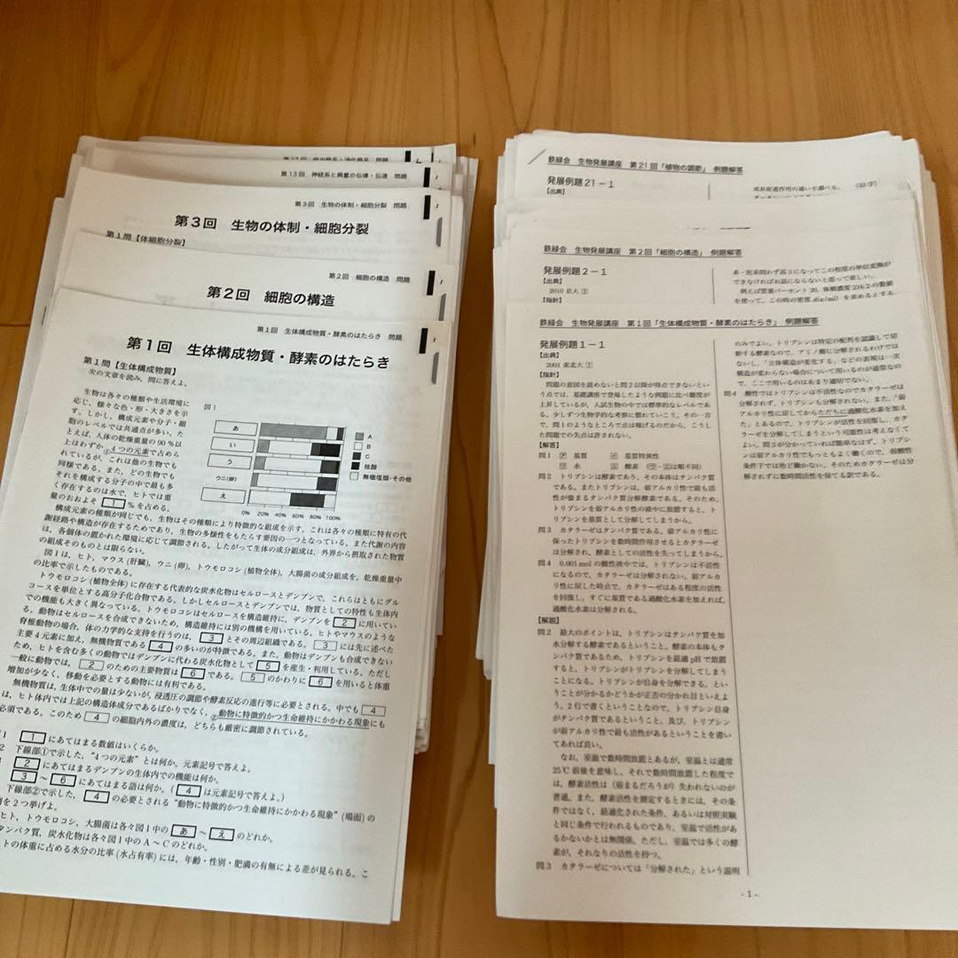 鉄緑会 高校 生物 + 医学部講座セット（化学とおまとめ値引き）年始特価 １月迄