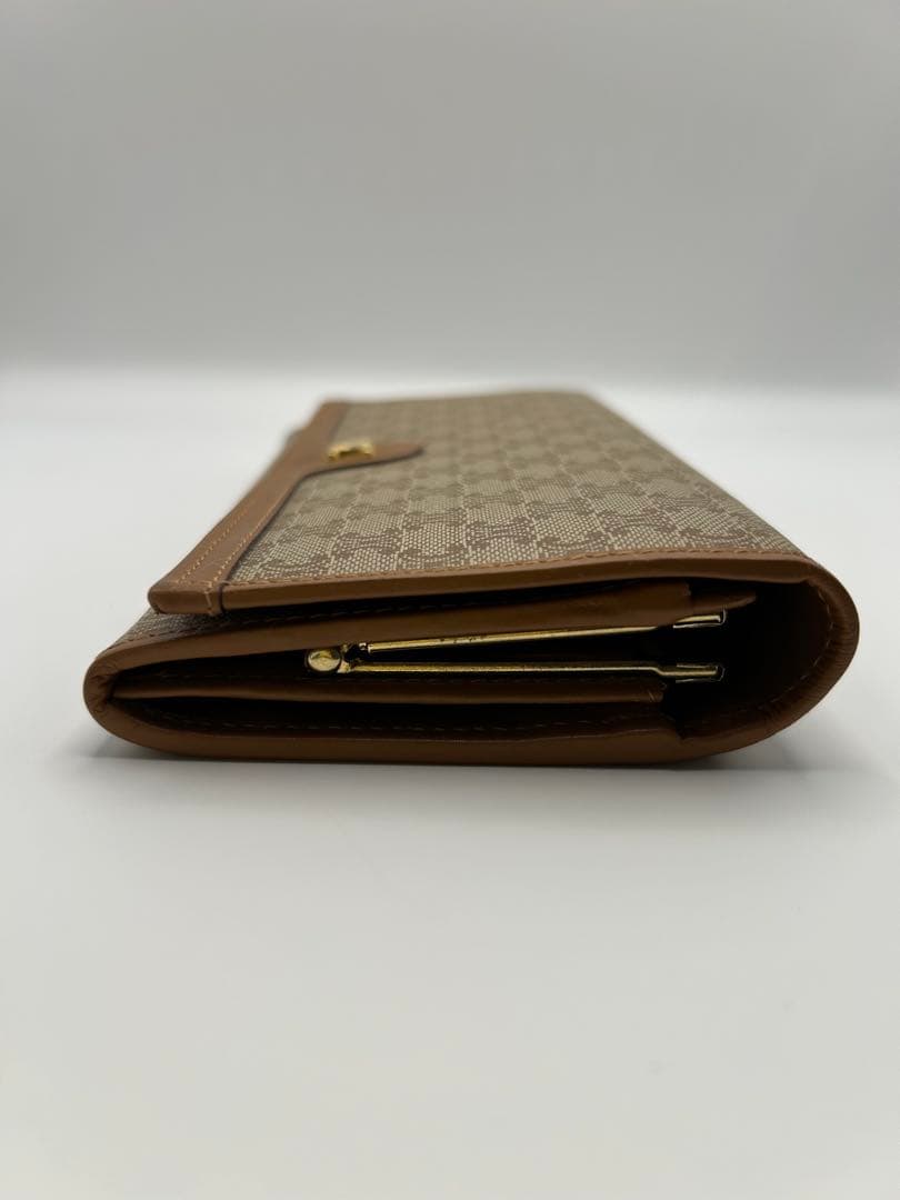 [美品]セリーヌ　マカダム柄フラップウォレット