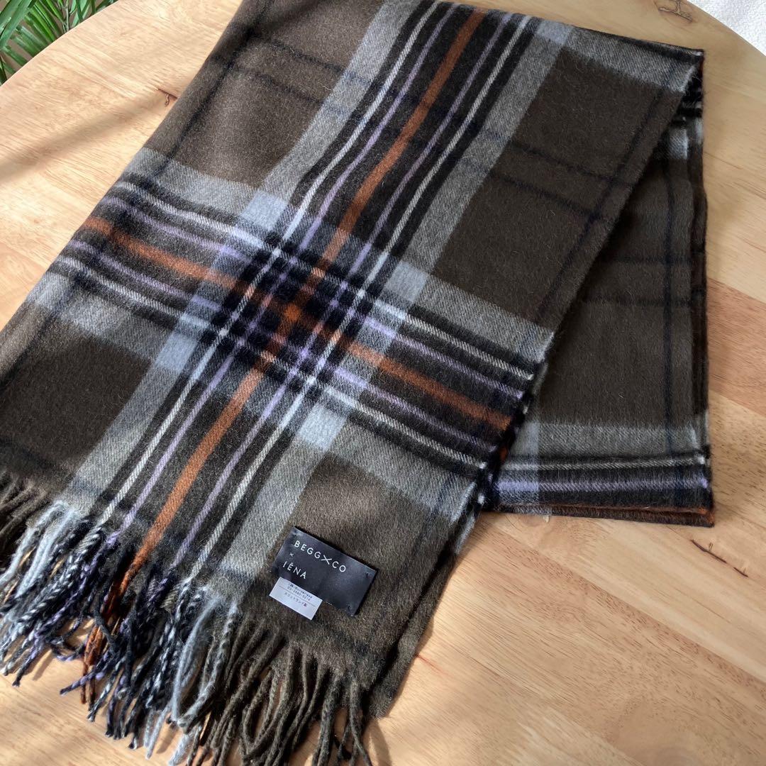 【新品同様】 BEGG＆CO LAMSWOOL ANGORA ストール