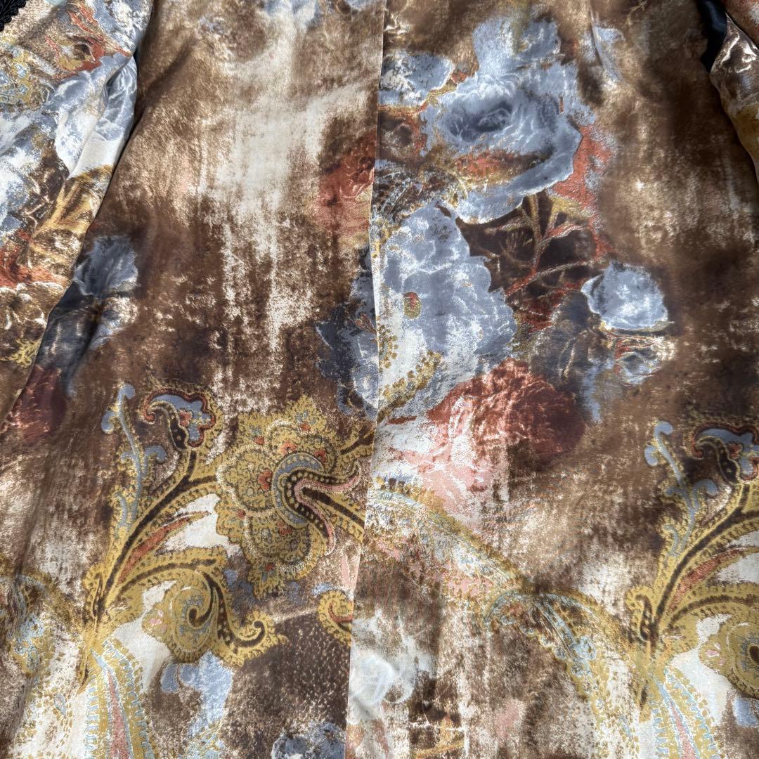 【美品】ラフィアーナ スーリーアルパカ ミンク ファーコート ブラック 9AR