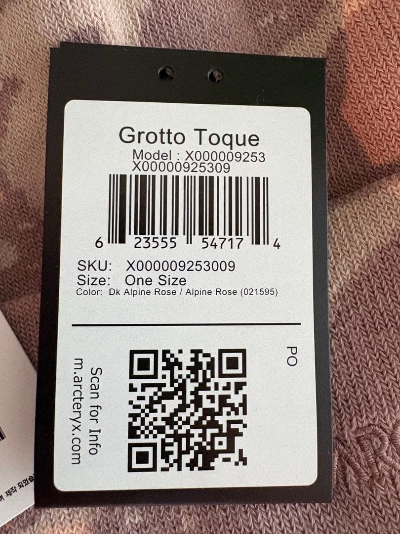 Arc'teryx グロットトーク ビーニーDK ALPINE ROSE