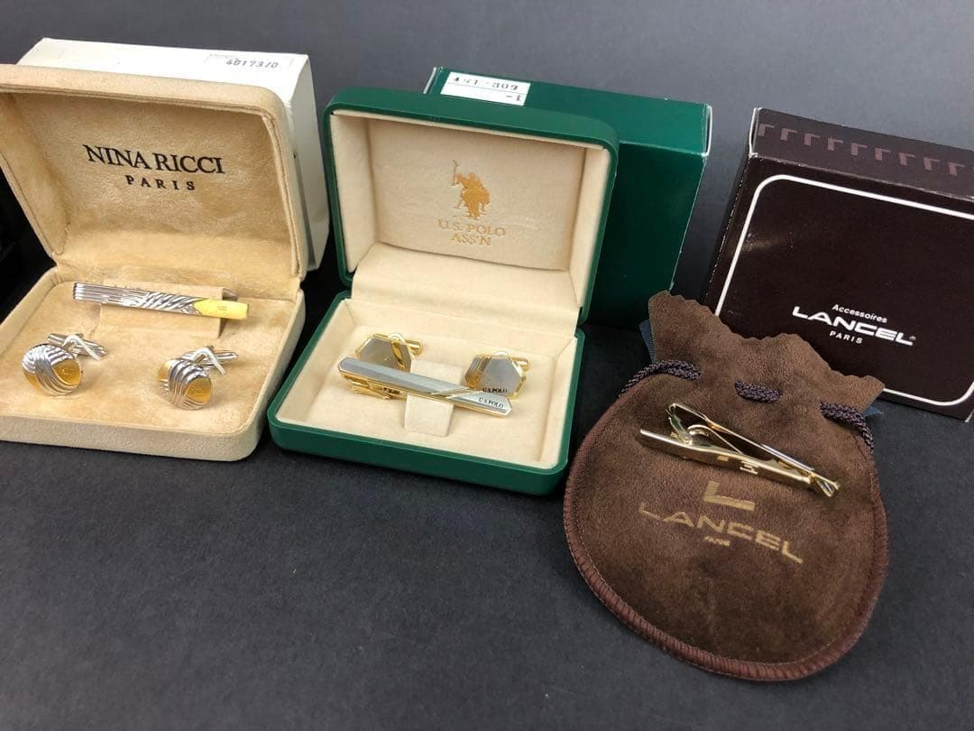 S*a様 ダンヒル・オメガ・ウエッジウッド・セリーヌ他　タイピン・カフスまとめ